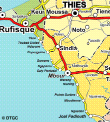 Carte de la Petite Côte (Sénégal) Carte de la Petite Côte (Sénégal)