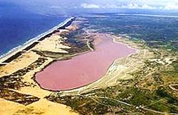 Lac Rose vu du ciel