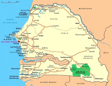 Carte Sénégal : Saly Niakh Niakhal