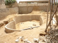 Construction de la villa Ker Tukki  Saly Niakh Niakhal : juin 2009