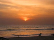coucher soleil plage de Saly
