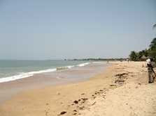la plage de Saly Niakh Niakhal (Sngal)