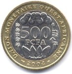 pice monnaie 500 FCFA